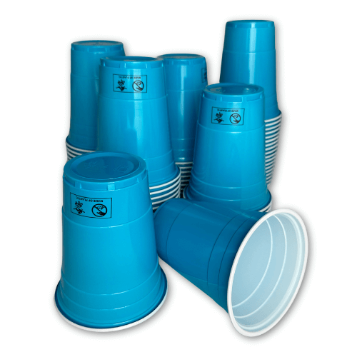 Baby Blue Cups - hellblaue Plastikbecher