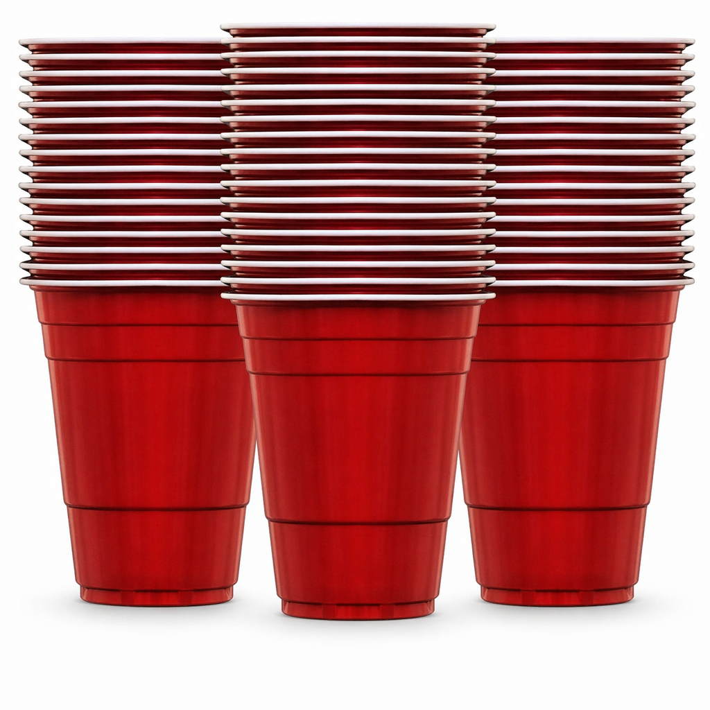 Beer Pong Becher Rot