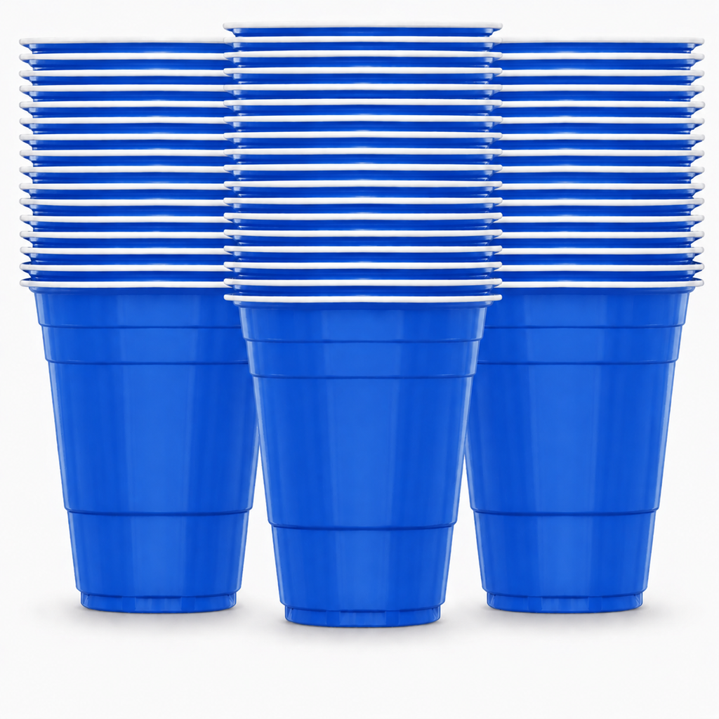 Beer Pong Becher Blau