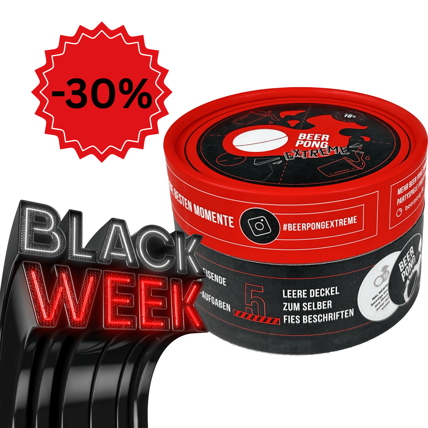 Beerpong Extreme - Beerpong Erweiterung mit 115 Aufgaben