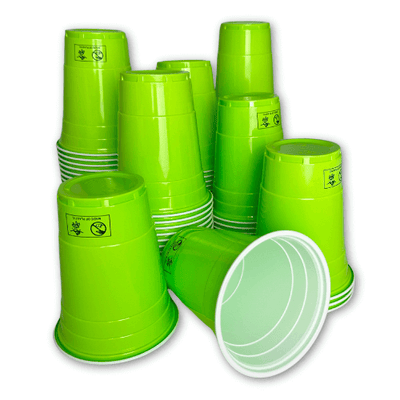 Light Green Cups - hellgrüne Plastikbecher