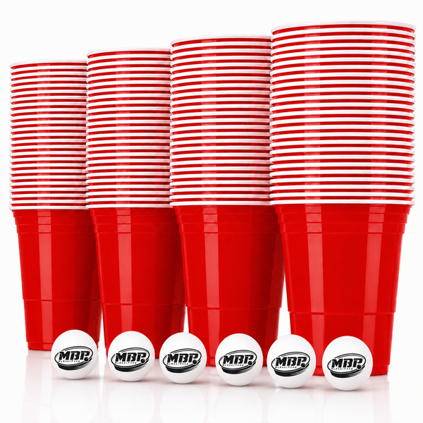 MYBEERPONG® Beer Pong Becher Set (100x inkl. 6 Bällen)