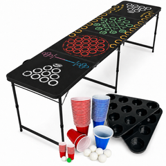 Beer Pong Tisch Set 'Multigame' inkl. Bechern, Bällen & Racks