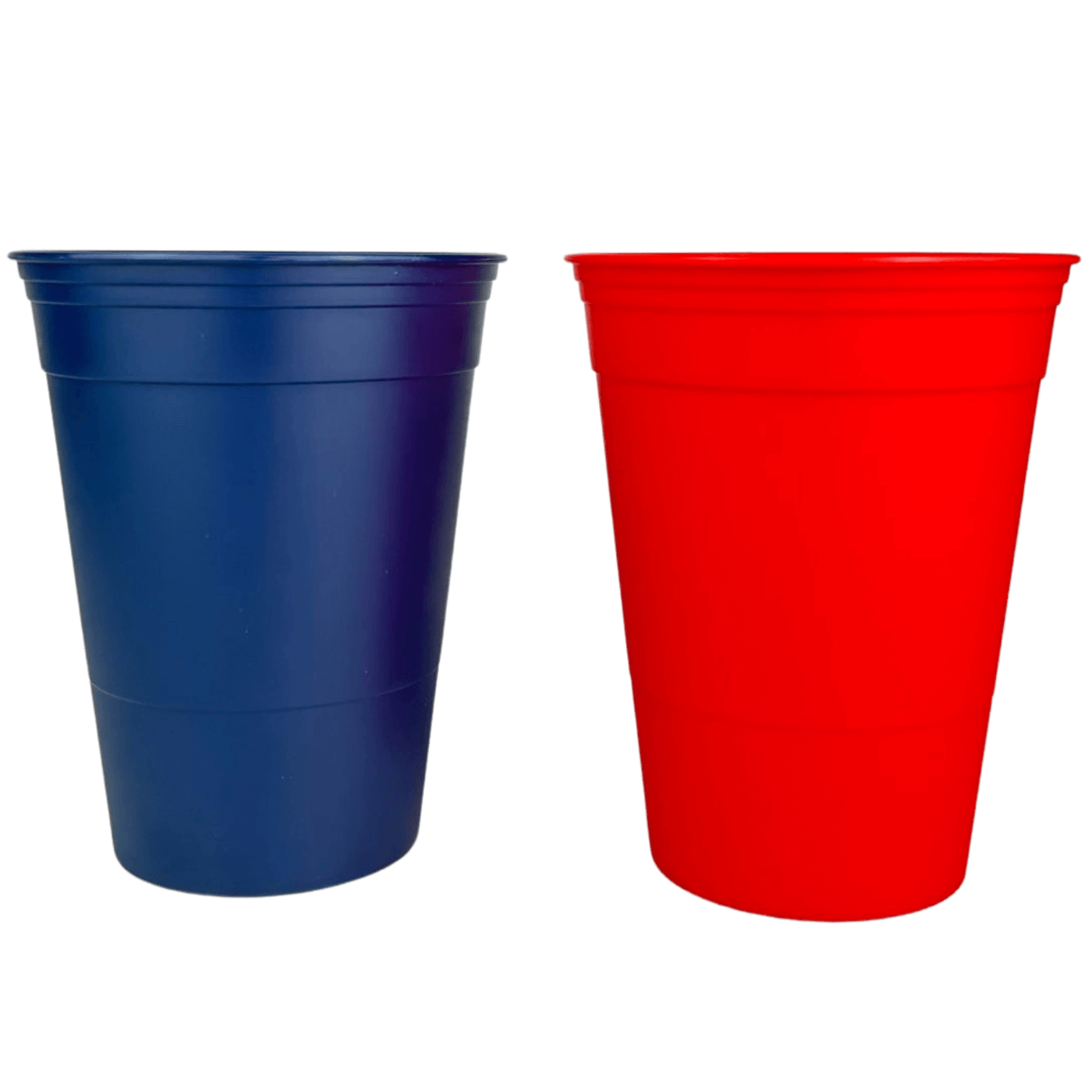 22x rote & blaue Beerpong Mehrweg Becher