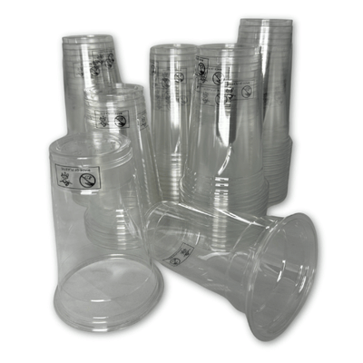 Clear Cups - transparente Plastikbecher