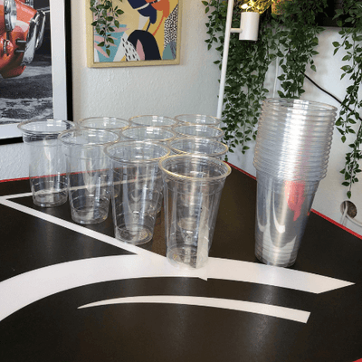 Clear Cups - transparente Plastikbecher