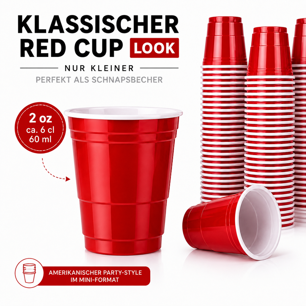 Schnapsbecher aus Plastik