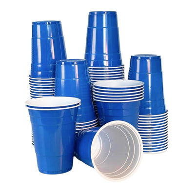Blue Cups - blaue Plastikbecher