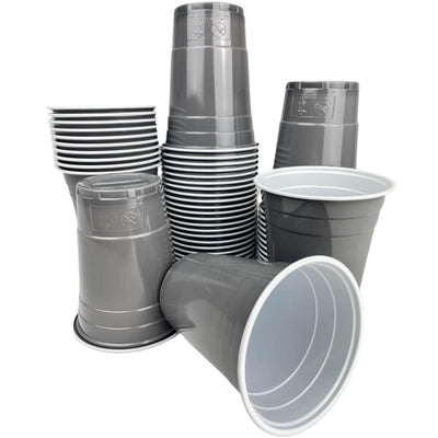 Grey Cups - graue Plastikbecher (16oz. / 473ml)