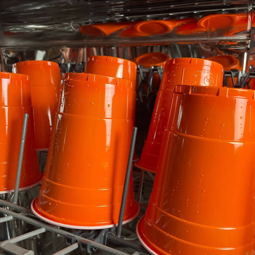 Orange Cups - orange Plastikbecher