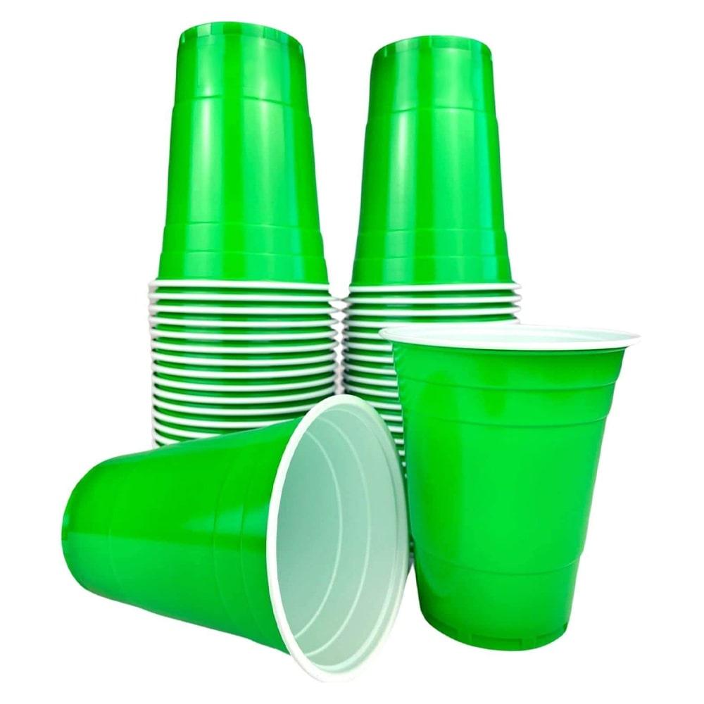 Green Cups - grüne Plastikbecher